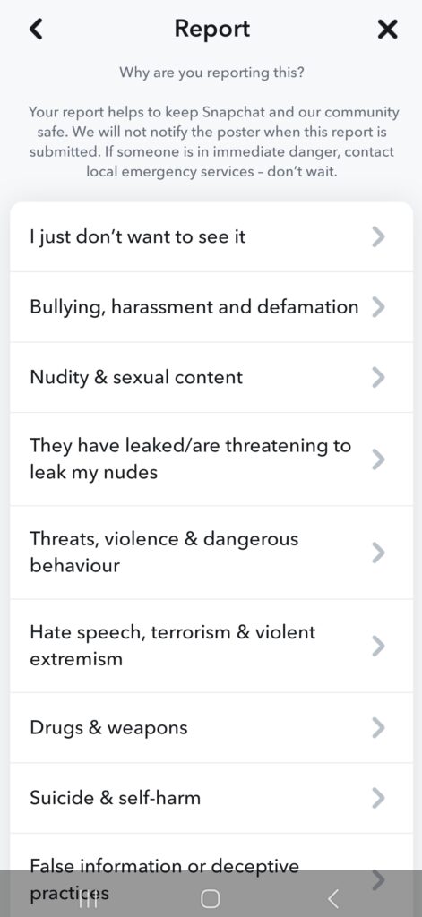 How Do I Report Online Abuse On Snapchat